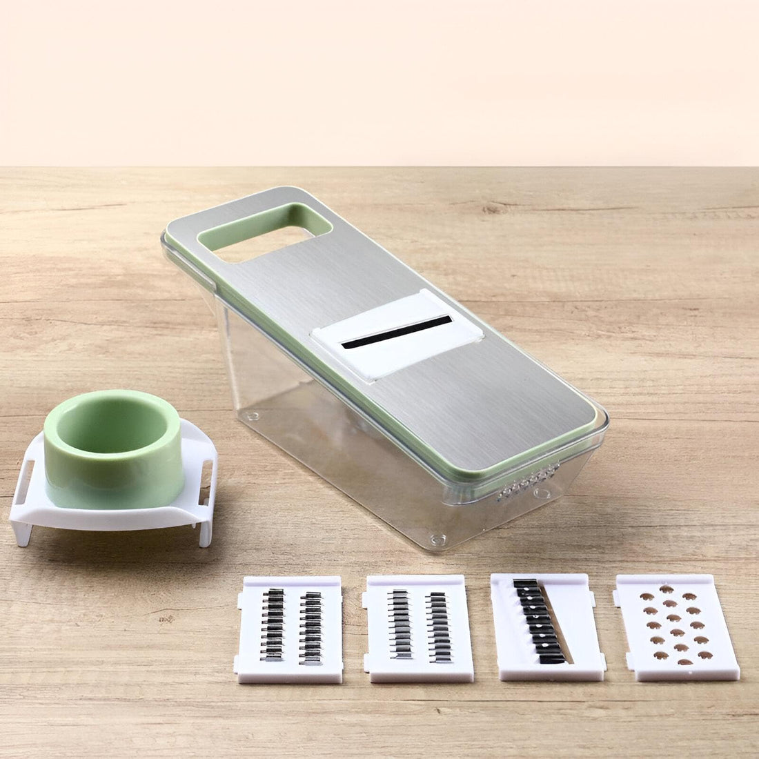 Vegetable Slicer - Versatile 5 in 1 Mandoline Cutter for Effortless Cooking, Includes Adjustable Julienne Blades for Potatoes, Onions, and More