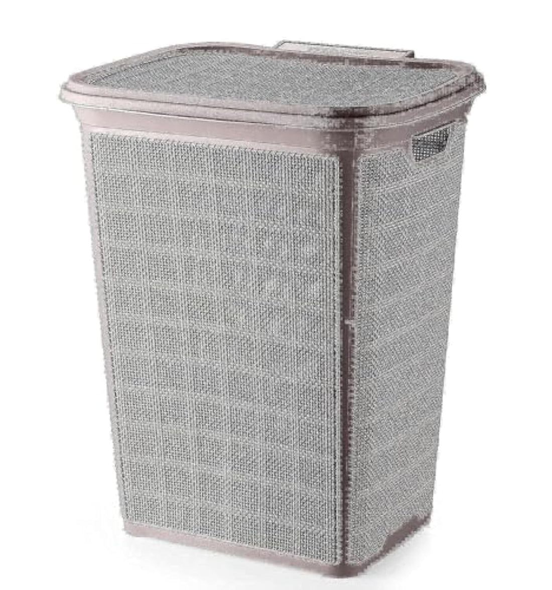 Laundry Basket with Cover 60 L 46x38.5x57 Charcoal Max Plast