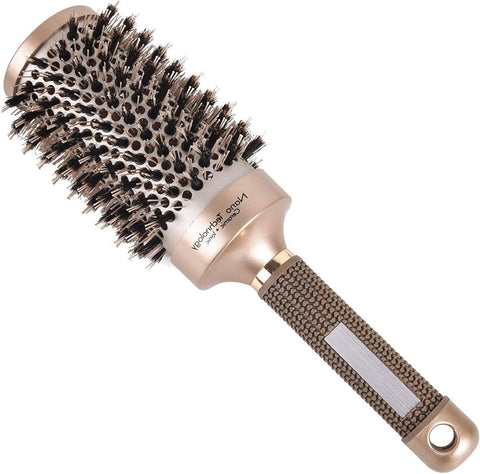 Round Brush for Blow Drying,Thermal Nano Ionic Round Drying Hair brush Professional for Styling Hair Curling Brush-gold (45mm)