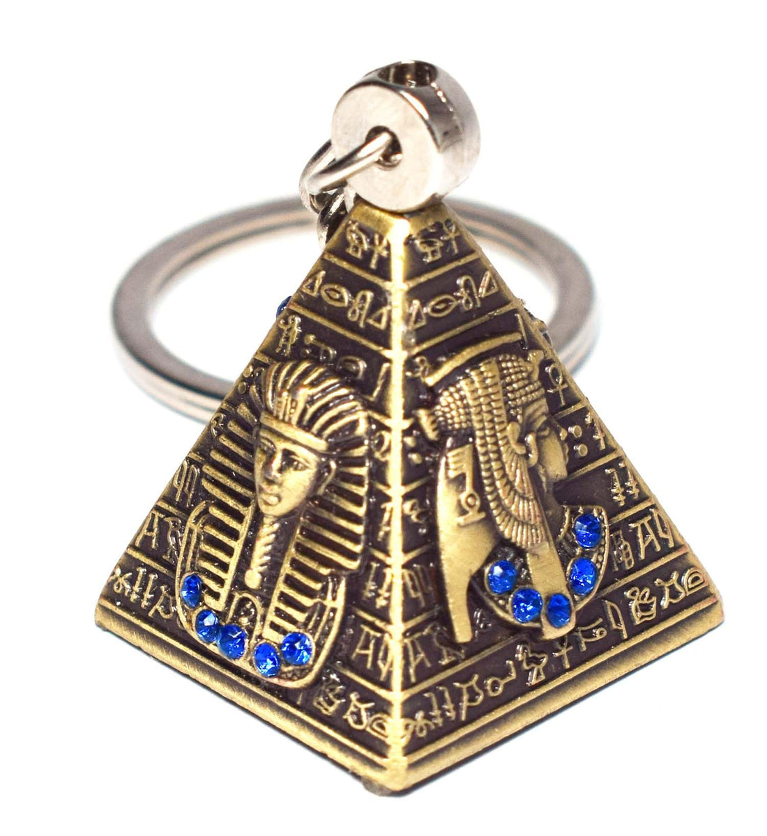 immatgar pharaonic 3D Pyramid keychain keyring ancient Egyptian souvenirs gifts for Women and men from egypt