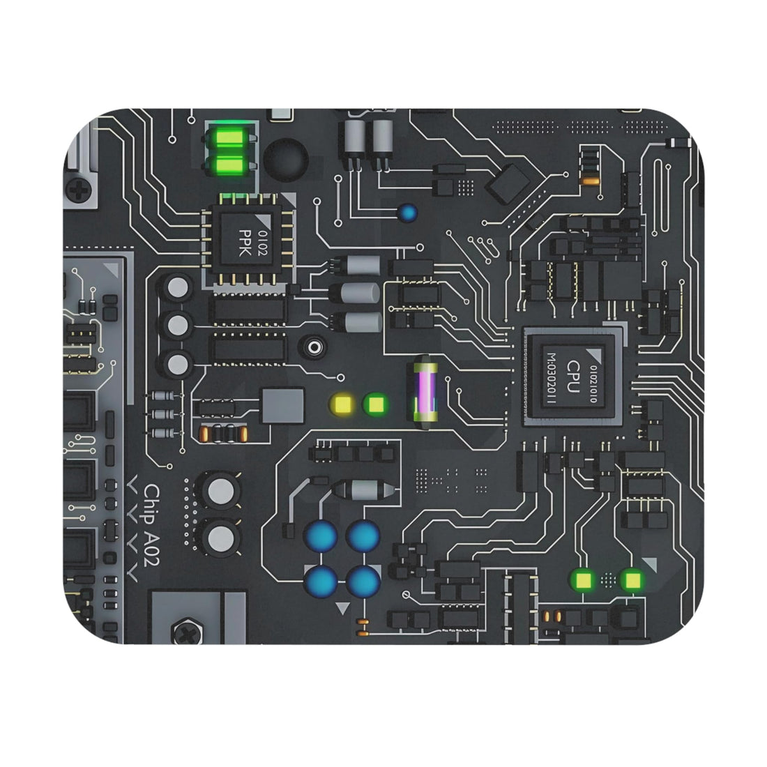 Mega Jo Mouse Pad with Anti-slip Rubber Base, Multicolour HD Sublimation Print, Smooth Polyester Surface, 22x18 cm, for Office and Gaming (MJ mouse18)