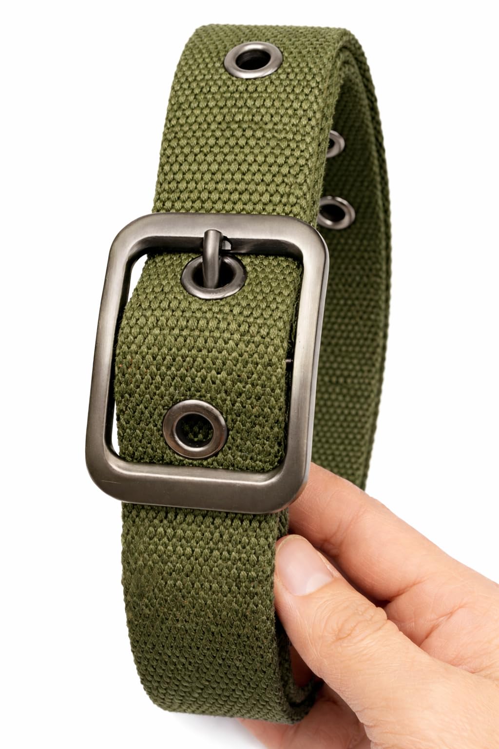 Men's Belt High Quality Canvas with Durable Metal Buckle – Casual Business Daily Use Belt