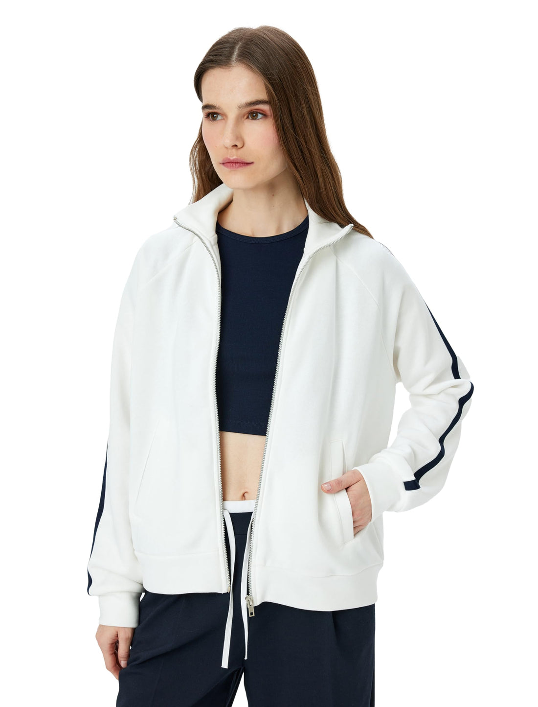 KOTON womens Oversized Sweatshirt Sweatshirt