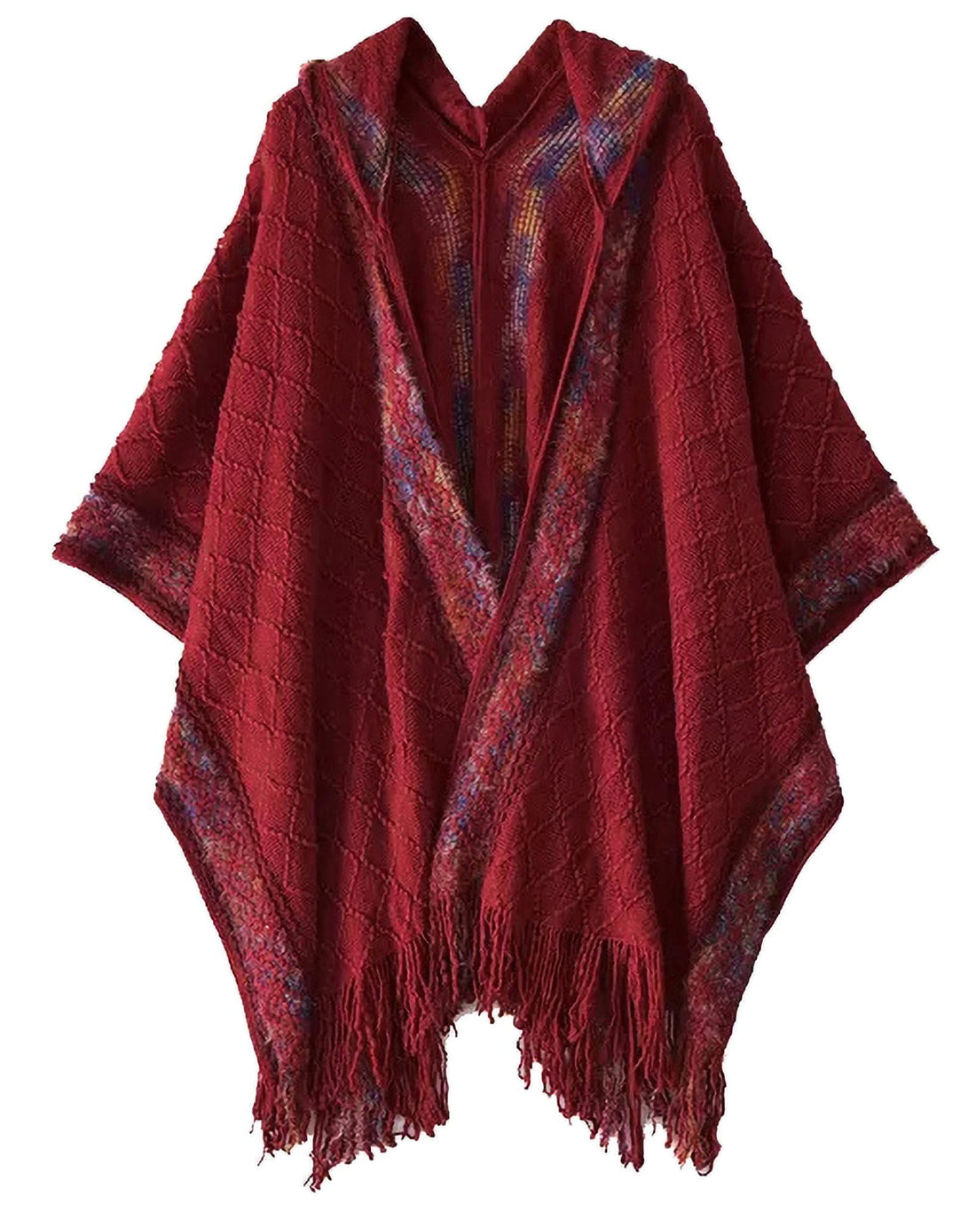 KASTWAVE Knit Shawl Wraps for Women, Wraps Oversized Winter Scarf, Warm Poncho Sweater, Tassels Open Front capes, Warm Wearable Blanket Long Cardigans Sweater Coats Birthday Gifts for Ladies