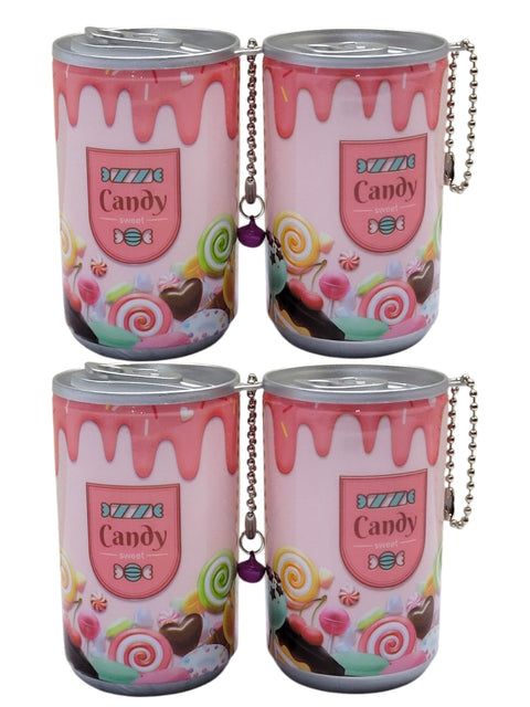 SHAKTISM Unicorn Tin Shape Mini Portable Wet Wipes Tissue Can For Cleaning Face Body For Kids Women And Men 60Pcs - Random Colour Or Theam Dispatch - Pack Of 2 (Wetwipes -Tissue-Unicon)