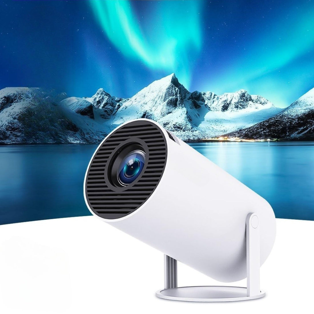 HY300 Pro – Mini Portable WiFi 6 Projector, 1080P LED Projector, Bluetooth 5.2, USB, Ideal for Home Cinema, Movies, Series and Presentations
