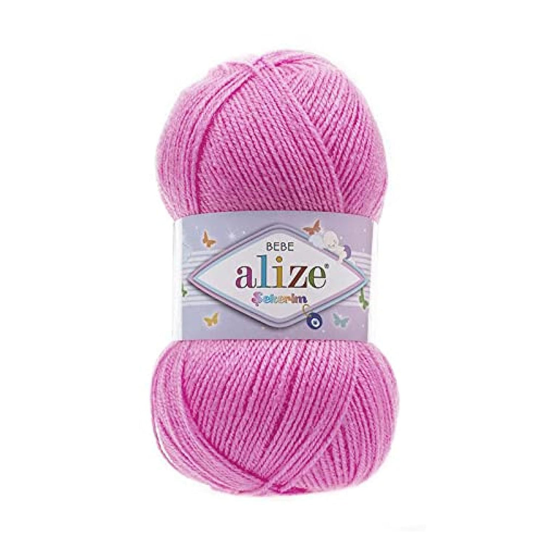 Alize SEKERIM BEBE Vivid Pink 157 - Crochet and Knitting Yarn
