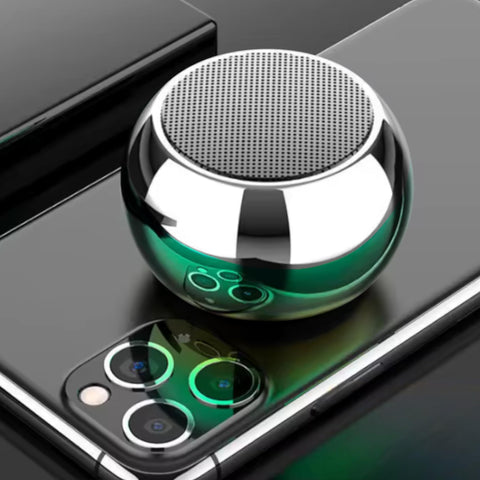 Sub Mini Bluetooth Speaker Z150, Portable Wireless Subwoofer & Rechargeable Battery for Smartphones, Tablets, high-quality sound, Lightweight & Handy, Cable Type-C, Vol Up & Vol Down (Green & Silver)