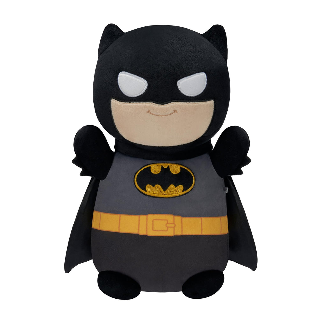Squishmallows Batman Hugmees Plush, 35.5 cm, Black and Grey, Soft Collectible Character