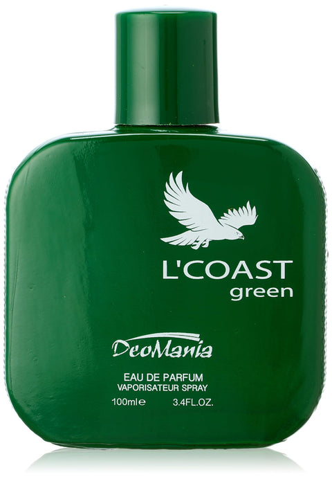 L'Coast Green Eau De Parfum for Men 100 ml