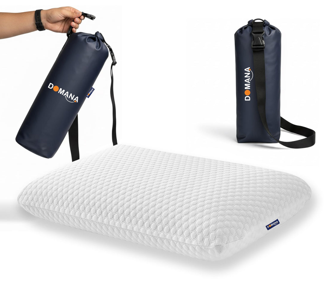 DOMANA Medical Pillow - Premium German Memory Foam for Neck and Spine Support, Washable Soft Cover - White