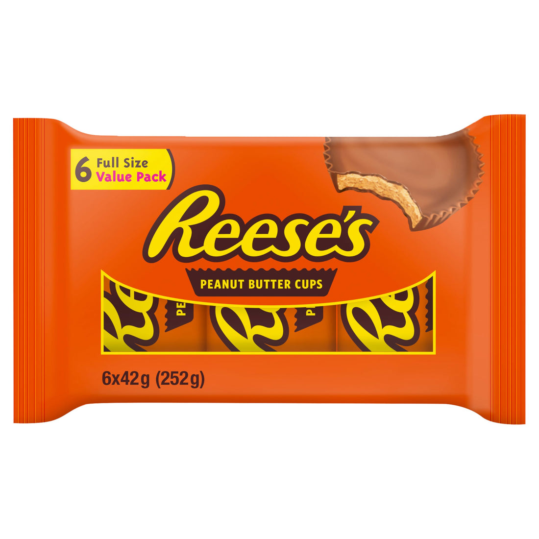 Hershey's Reese's Chocolate Peanut Butter Cups 6 Pack, 255g