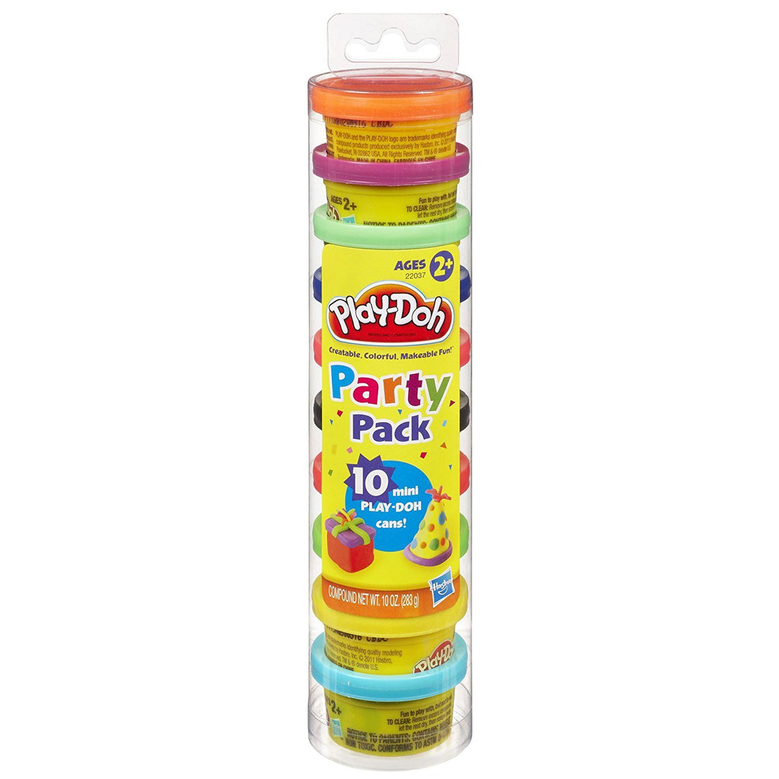 Hasbro Play Dough, 10 Pieces - Multi Color