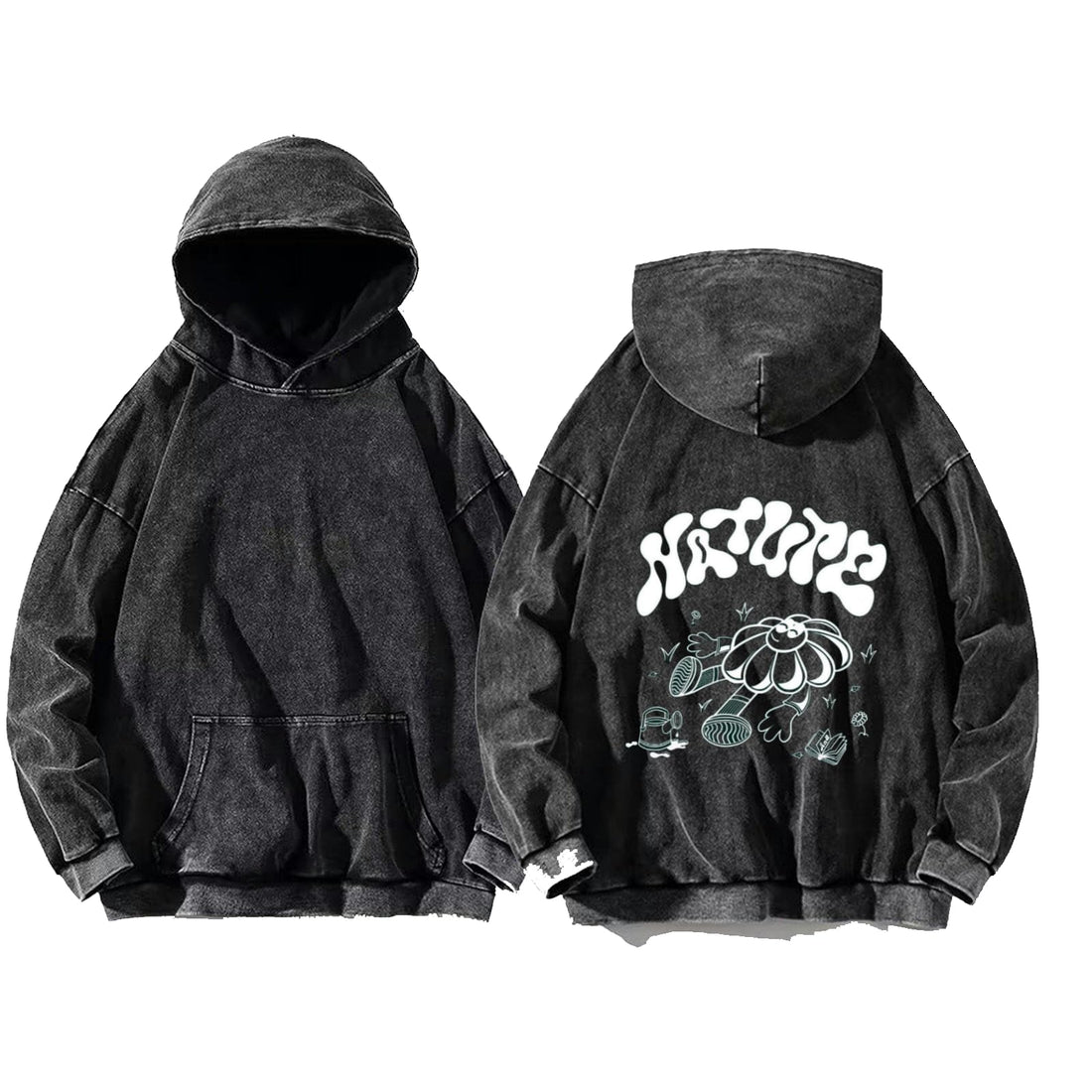 Nature hoodie washed