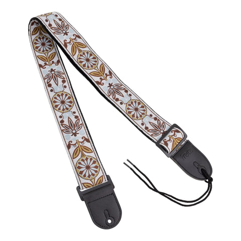 1 Guitar Strap, Adjustable, with Leather Ends, Neck Strap for Electric Guitar, Acoustic Guitar, Bass