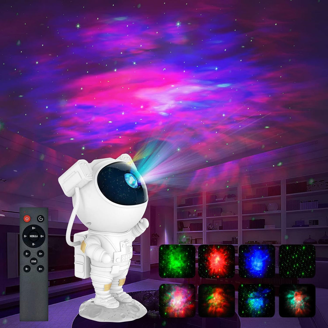 Galaxy Projector,Stars Projector,Astro Alan Light Projector,astronaut galaxy projector,Skylight,Remote Control Timing and 360°Rotation Magnetic Head,Star Lights for Bedroom,Gaming Room Decor