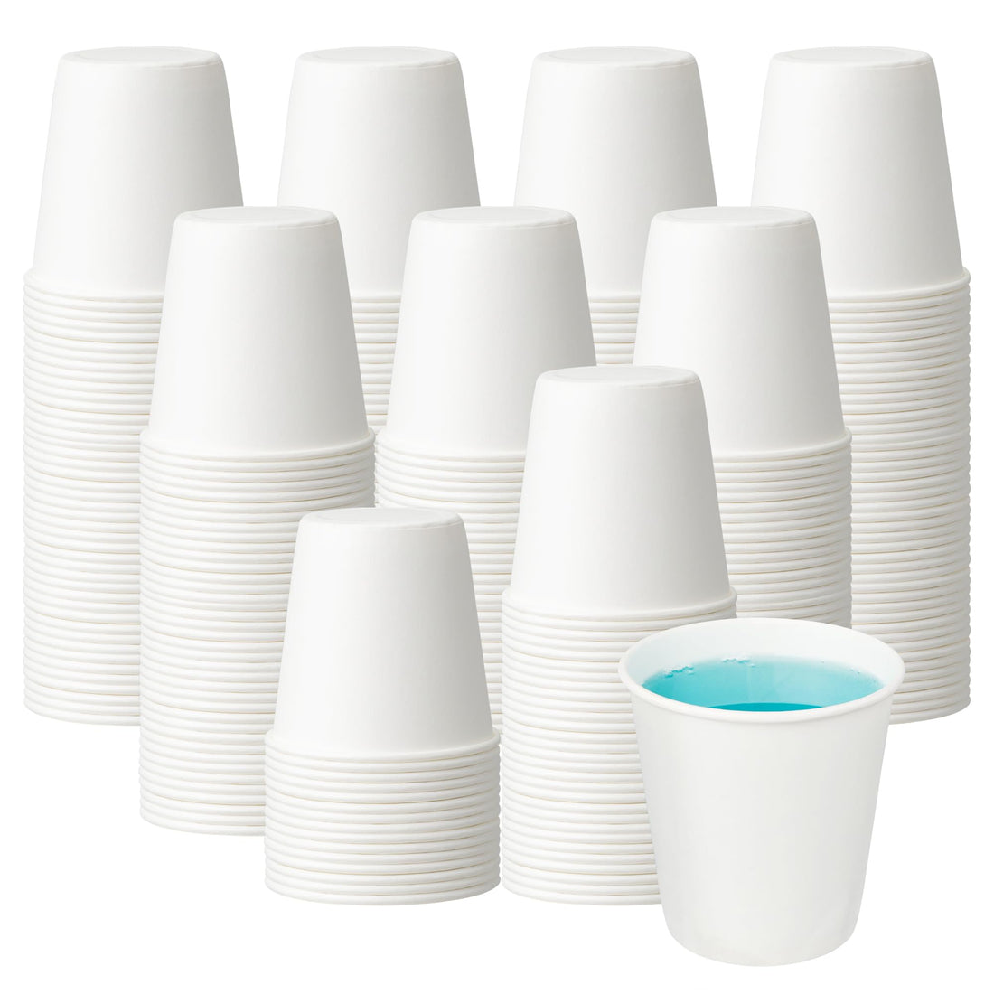 RACETOP [3 oz 500 pack] Disposable Paper Bathroom Cups, Small Mouthwash Cups, Bath Paper Cups Ideal for Bathroom, Mouthwash (3oz 500count) (500)