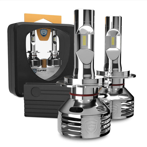 GPNE H7 LED Headlight Bulbs 35W 16000LM Extremely Bright High Low Beam 6000K Cool White LED Headlight Kit IP68 Rated, Pack of 2