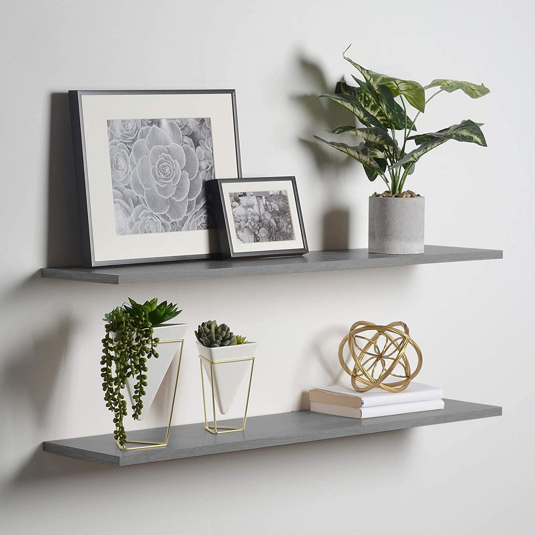 Home gallery floating shelf 60x20 gray