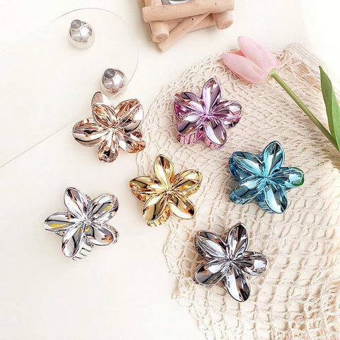 Miracle Hair Clips 6 Pieces - Flower and Pearl Add a Touch of Elegance and Softness to Your Look with 6 Pieces Mini Hair Clips Set|By Generic
