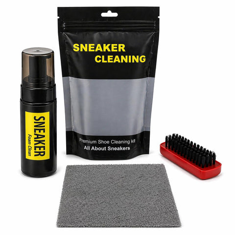 Sneaker Cleaning Foam Kit Water Free Shoe Cleaner Liquid Solution For All Shoe Types Easy Use Deep Cleaning Care Kit For Sneakers Sports Shoes Leather Fabric Footwear Cleaner