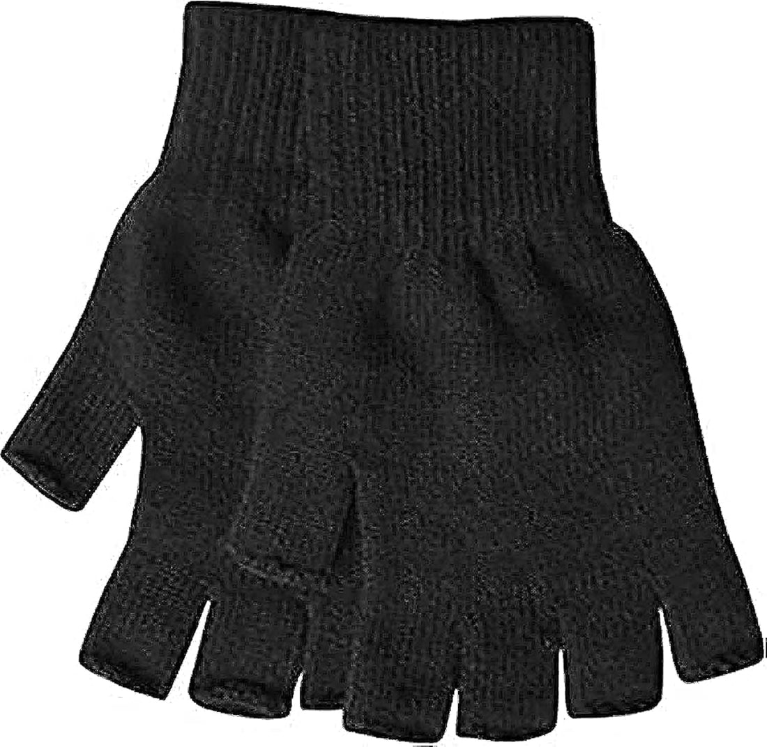 Wool Winter half finger gloves
