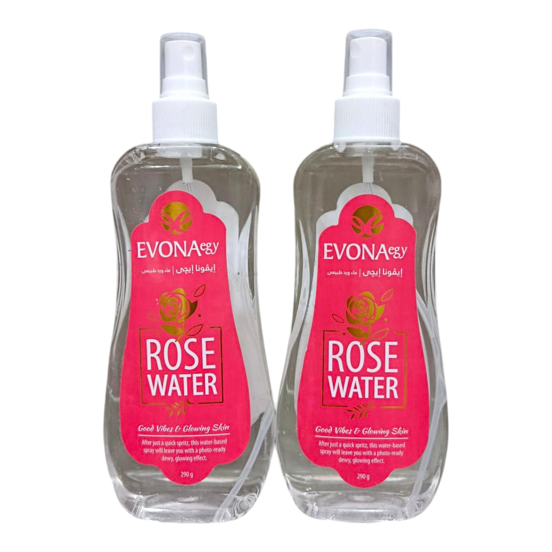 Evona Natural Rose Water Spray 2 Pieces