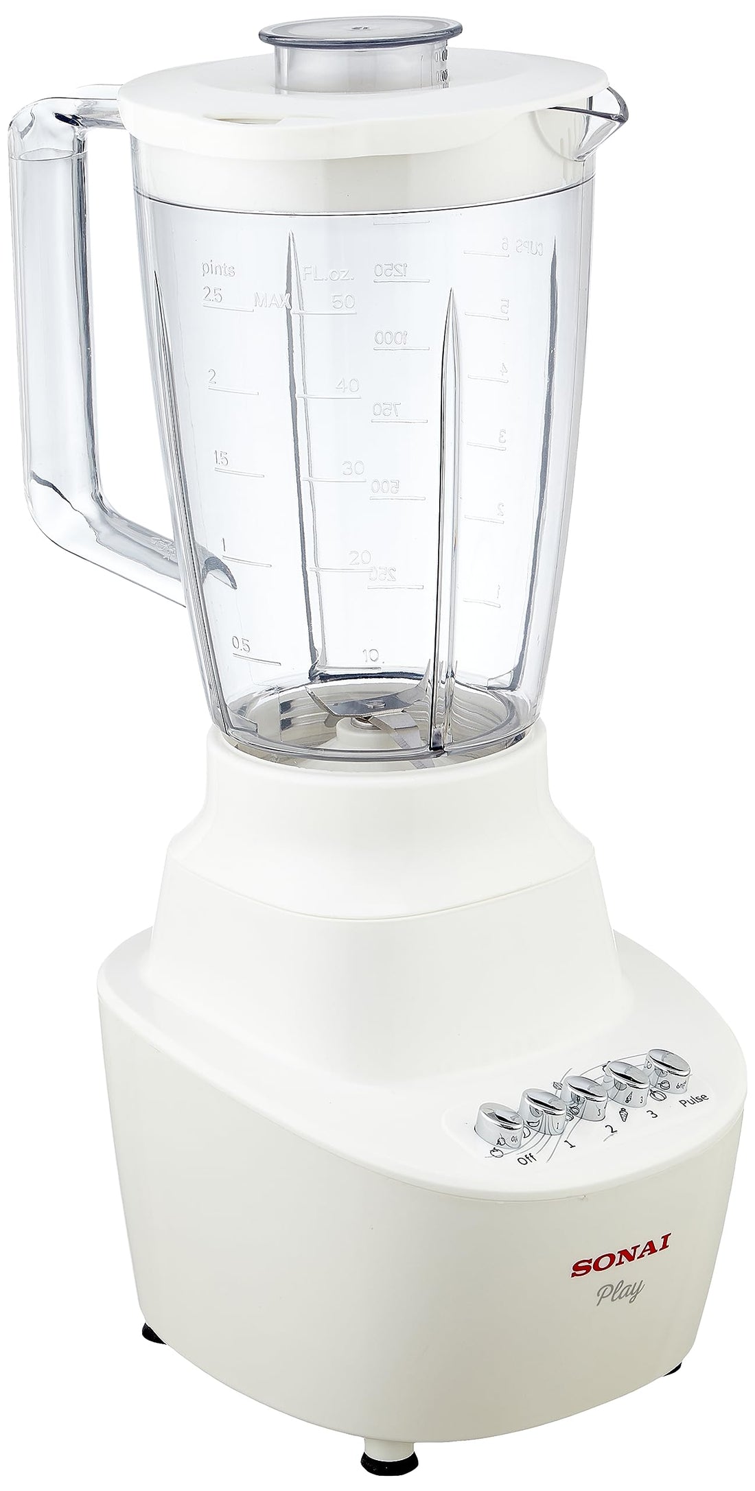 Sonai Play blender 3x1,with 2 Grinder, 3 Speeds,1.5 L ,400 W,White -MAR-2300