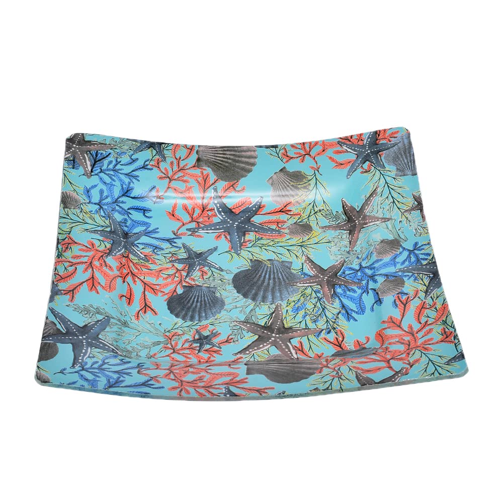 Sega High Quality Glass Plate, 28 * 28cm - Coastal