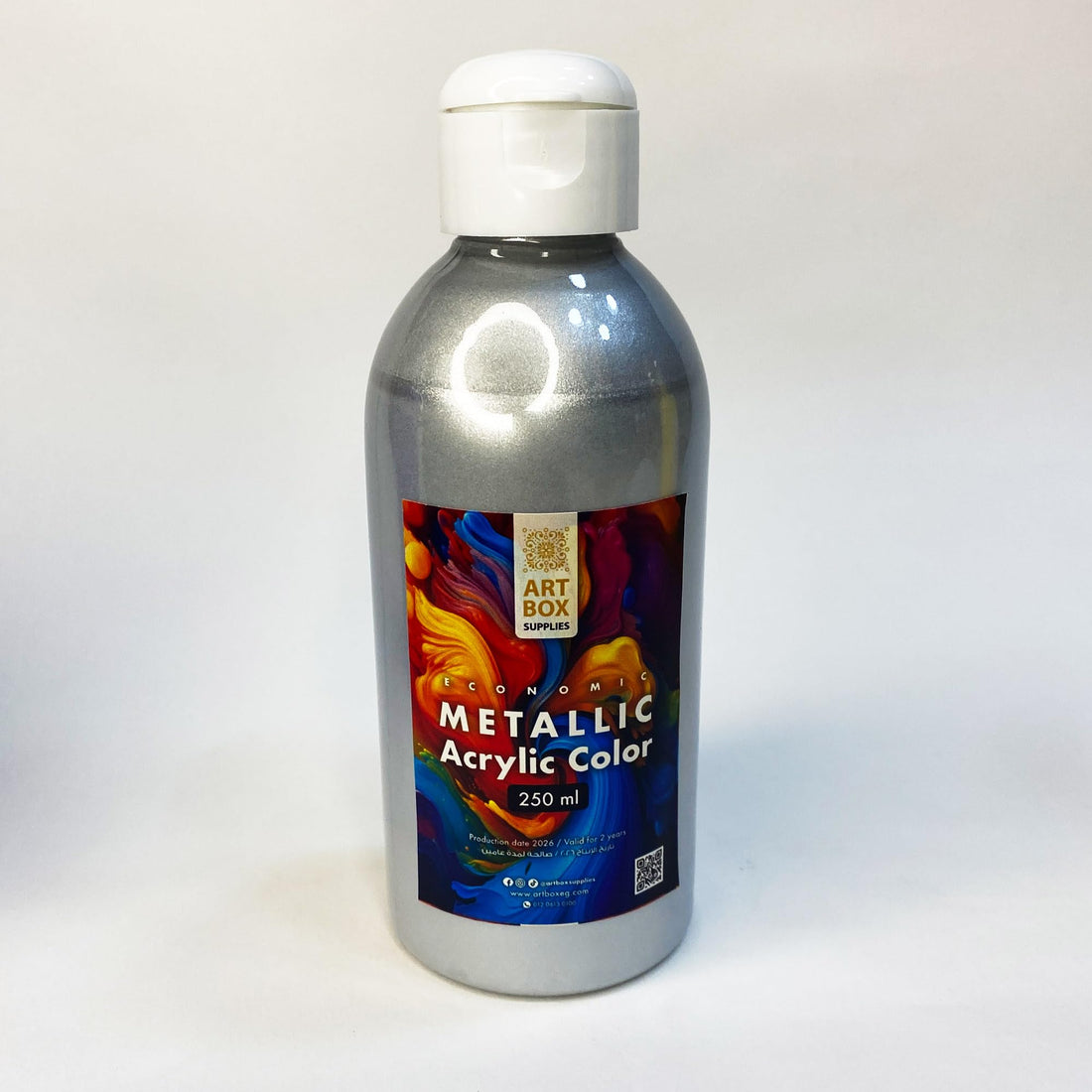 Silver Acrylic Color - 250 ml