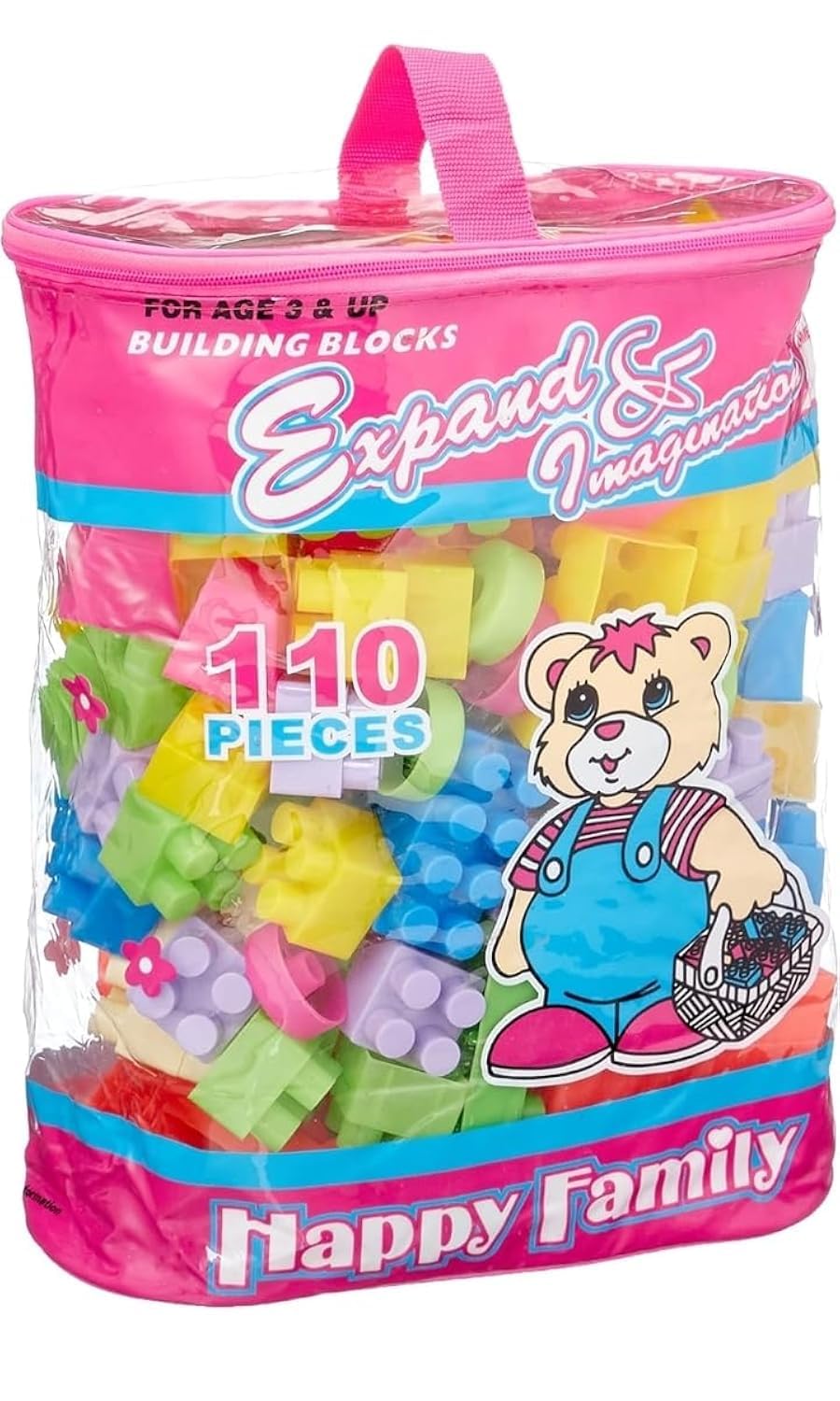 Cube Bag - 110 Pieces - Multi Color, Plastic