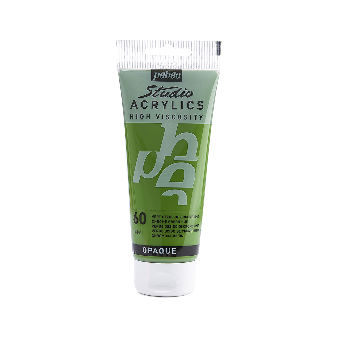 PEBEO - Acrylic Fine Studio Acrylics - Chrome Green Hue - Chrome Green Hue 100ml/3.38oz