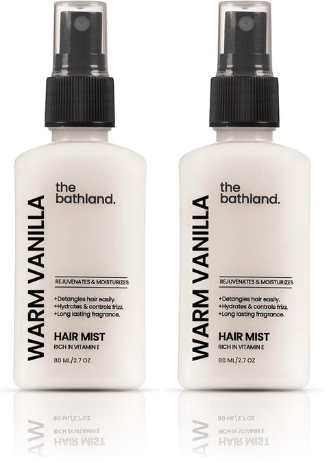 TheBathland Hair Perfume & Mist Warm Vanilla - 80 ml (Pack of 2)