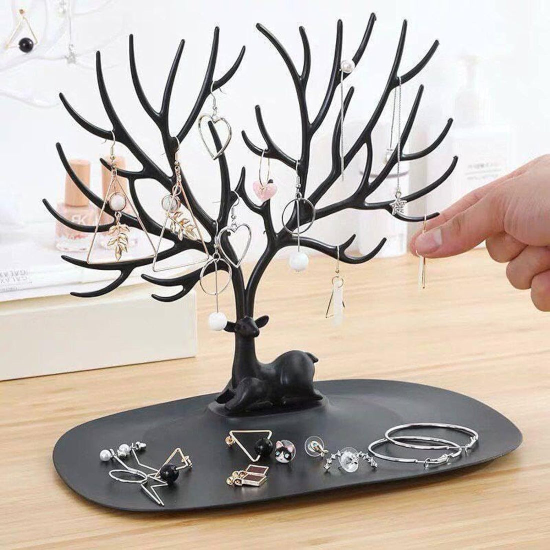Eagleshop Plastic Deer Tree Accessories Jewelry Stand and Key Holder and Organizer (1 Piece Only) Get it from Eagleshop… - igle shop
