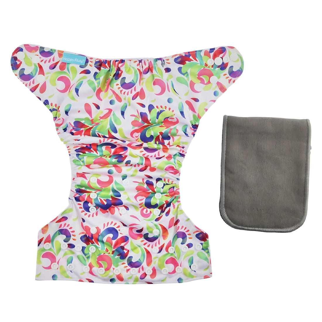 Mix&Max Baby Washable Diapers Printed Shapes For Unisex-Multicolor