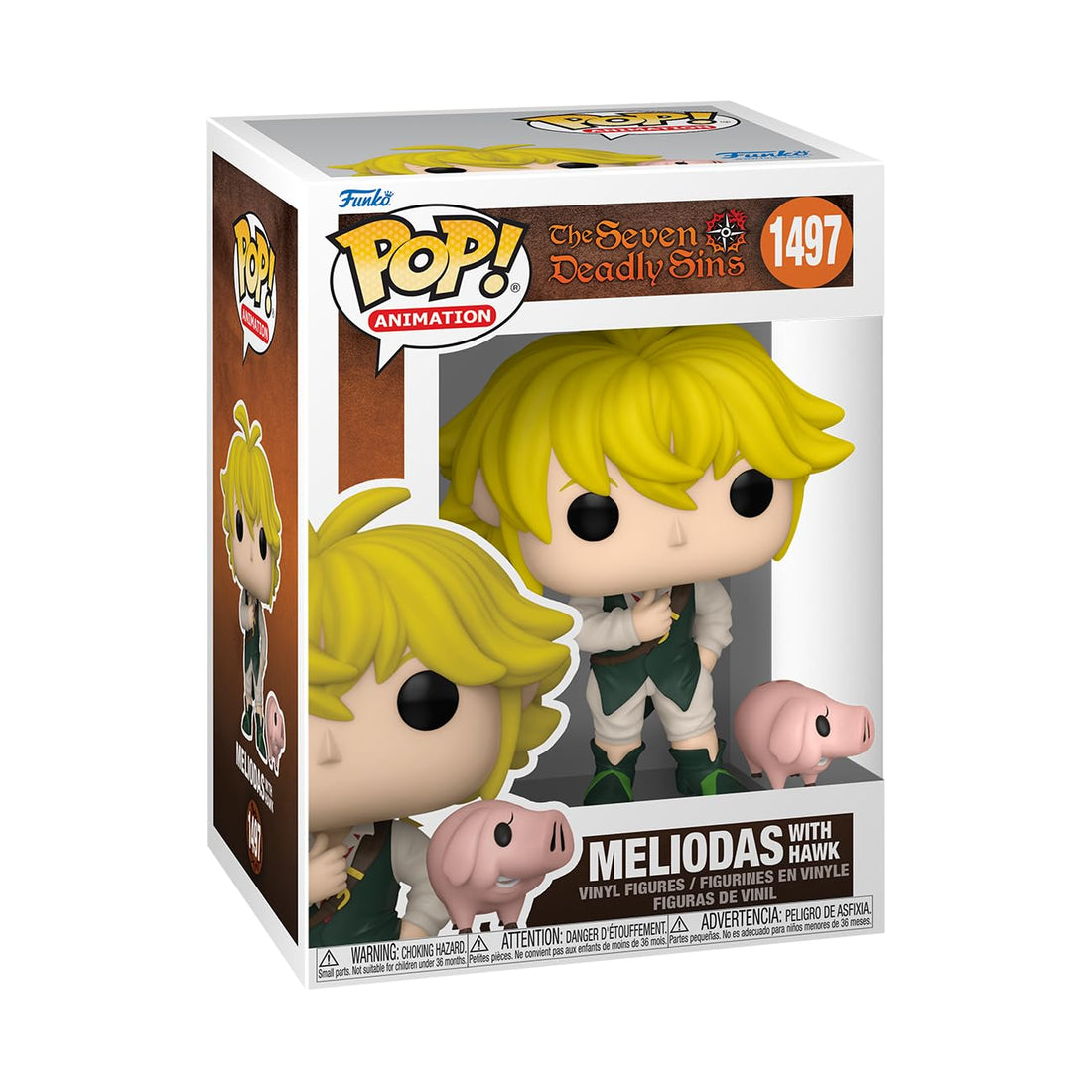 Funko POP! & Buddy: Seven Deadly Sins - Meliodas with Hawk - Collectable Vinyl Figure - Gift Idea - Official Merchandise - for Kids & Adults - Anime Fans - Model Figure for Collectors and Display