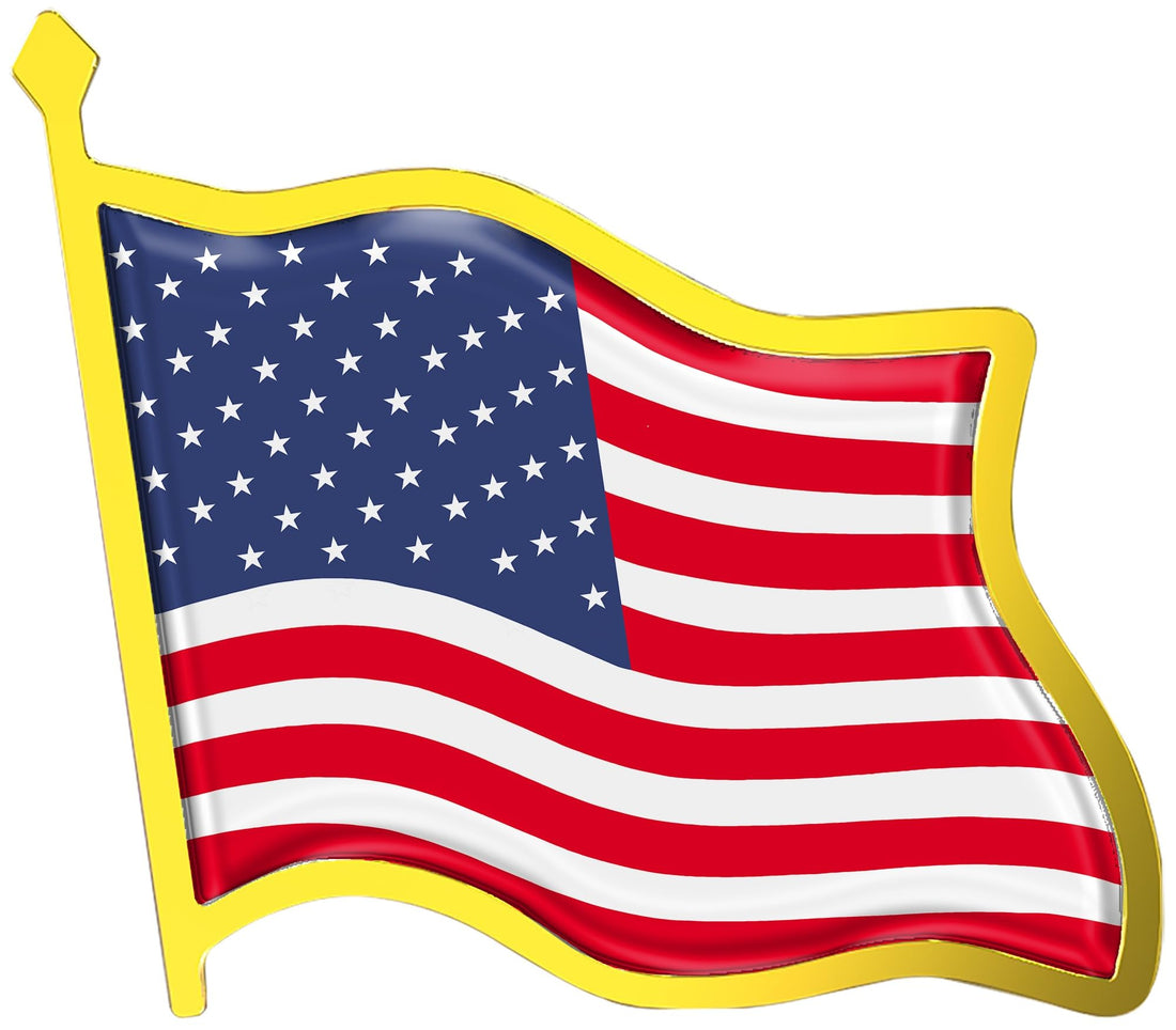Country Flag Lapel Pin - Enamel Metal National Badge | World Travel Souvenir Gifts for Men & Women | Patriotic Brooch Bulk Pack of Pins for Hat, Tie, Clothes, Backpack
