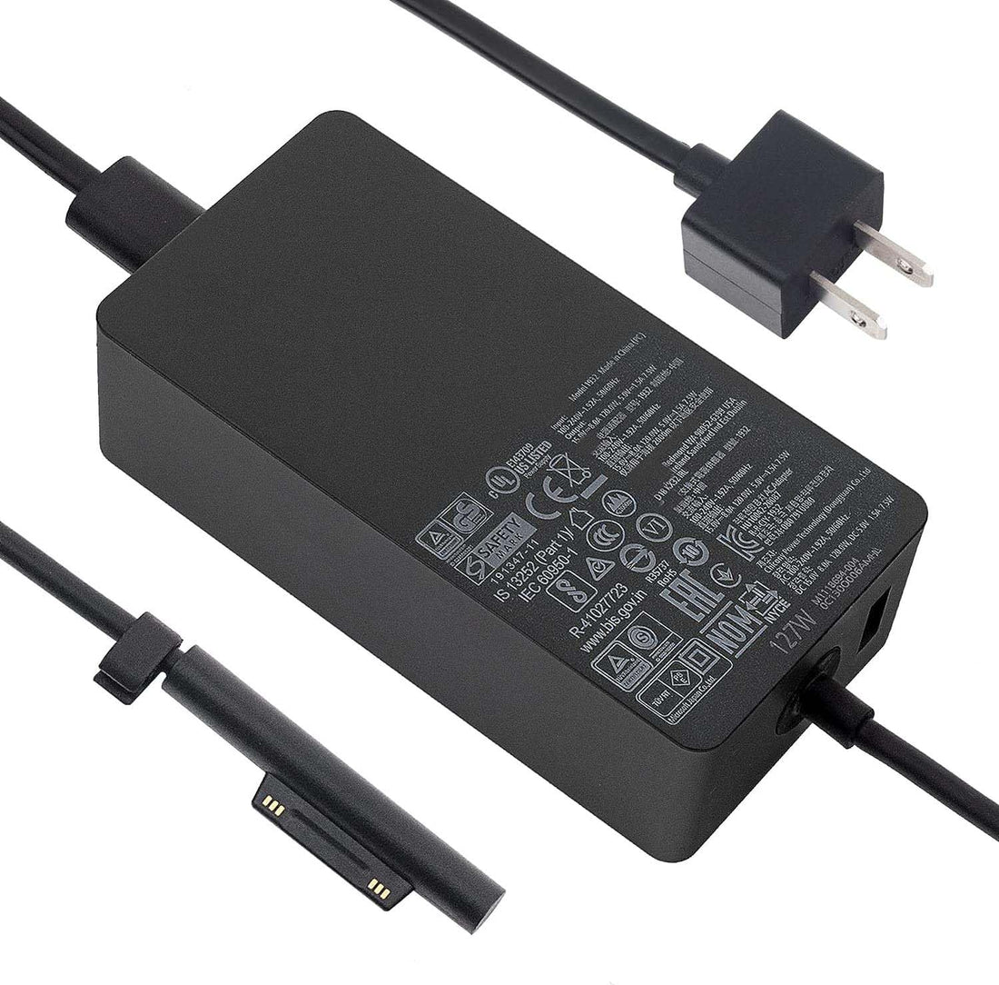 127W Surface Book 3 Charger, for Microsoft SurfaceBook 3 2 1, Windows Surface Laptop Studio 2 1, Surface Laptop/Pro/Go Power Adapter with USB Charging Port