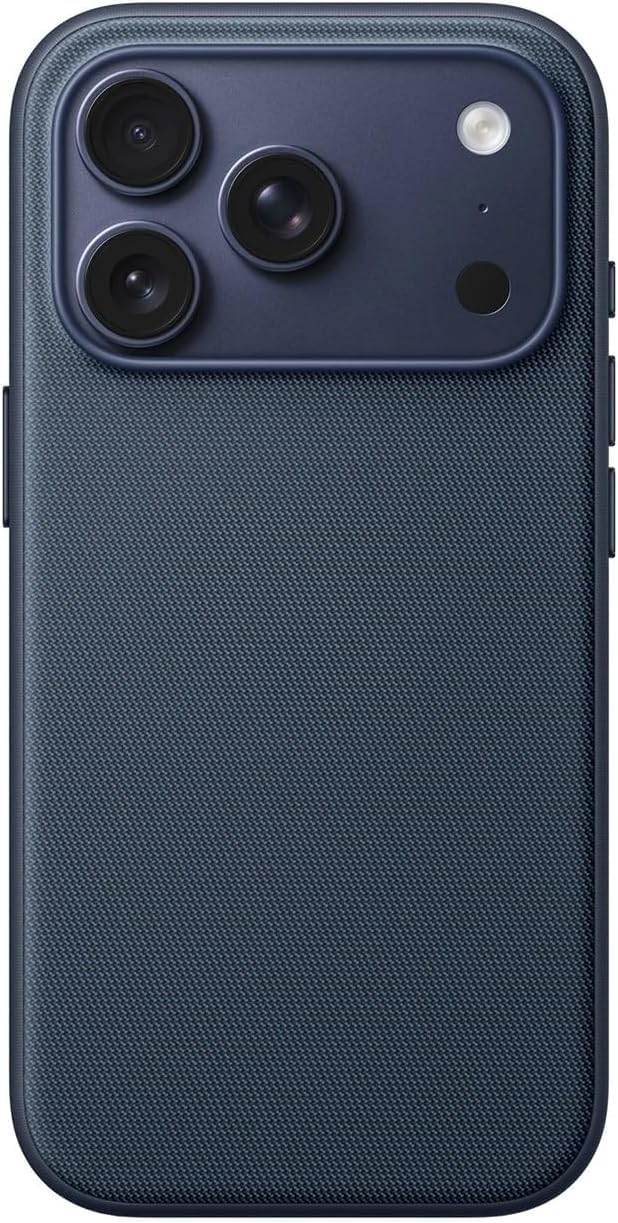 ECO Offical Woven Fabric case for iPhone 17 Pro Cover, Shockproof Woven Fabric, Raised Camera Edge, Anti-Slip, Compatible with Wireless Charger, Woven Shockproof Case (Navy Blue.)