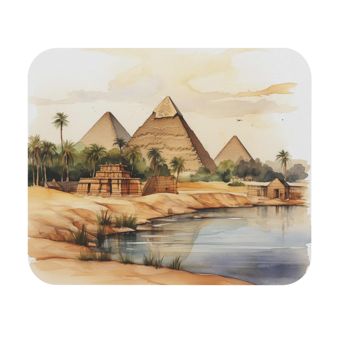 Ancient Egyptian Pyramids Mouse Pad – Artistic & Aesthetic Design for Your Desk, Smooth & Non-Slip Desk Mat for Office & Gaming, Durable Mousepad-184
