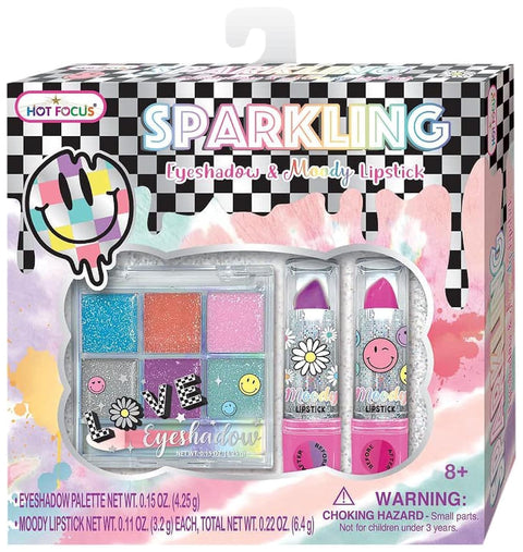 Hot Focus 087CV Sparkling Eyeshadow and Moody Lipstick Cosmetic Set