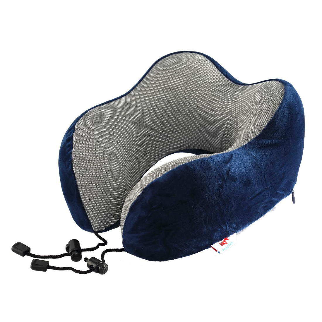 PRIME PICK Extra Soft Memory Foam Luxury Travel Neck Pillow with Head Support for Airplane, Car, Train, Bus and Home Light Weight & Easy to Carry (Blue, Pack of 1)