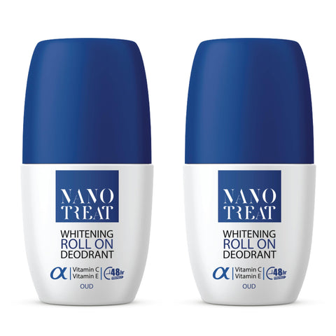 NanoTreat Deodorant - Free Aluminum & Parabens - 5 in 1 Formula -Long Lasting Odor Protection - 24h - (Oud)