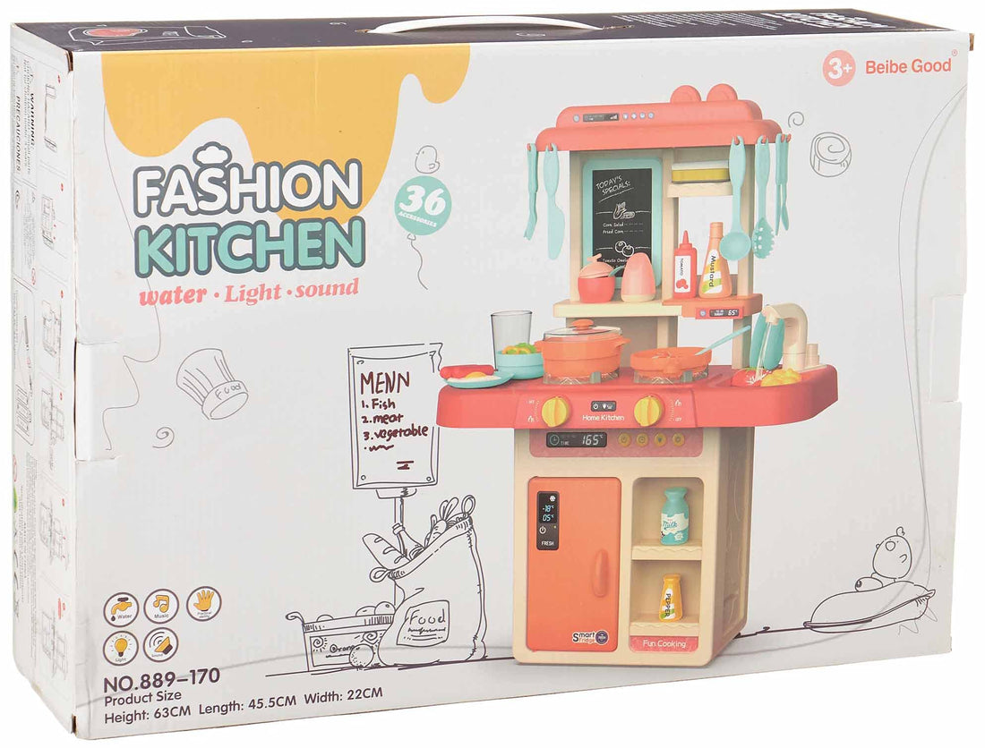 Our Generation Beibe Good 889-170 Fashion Kitchen with Cooking Tools Playset for Kids