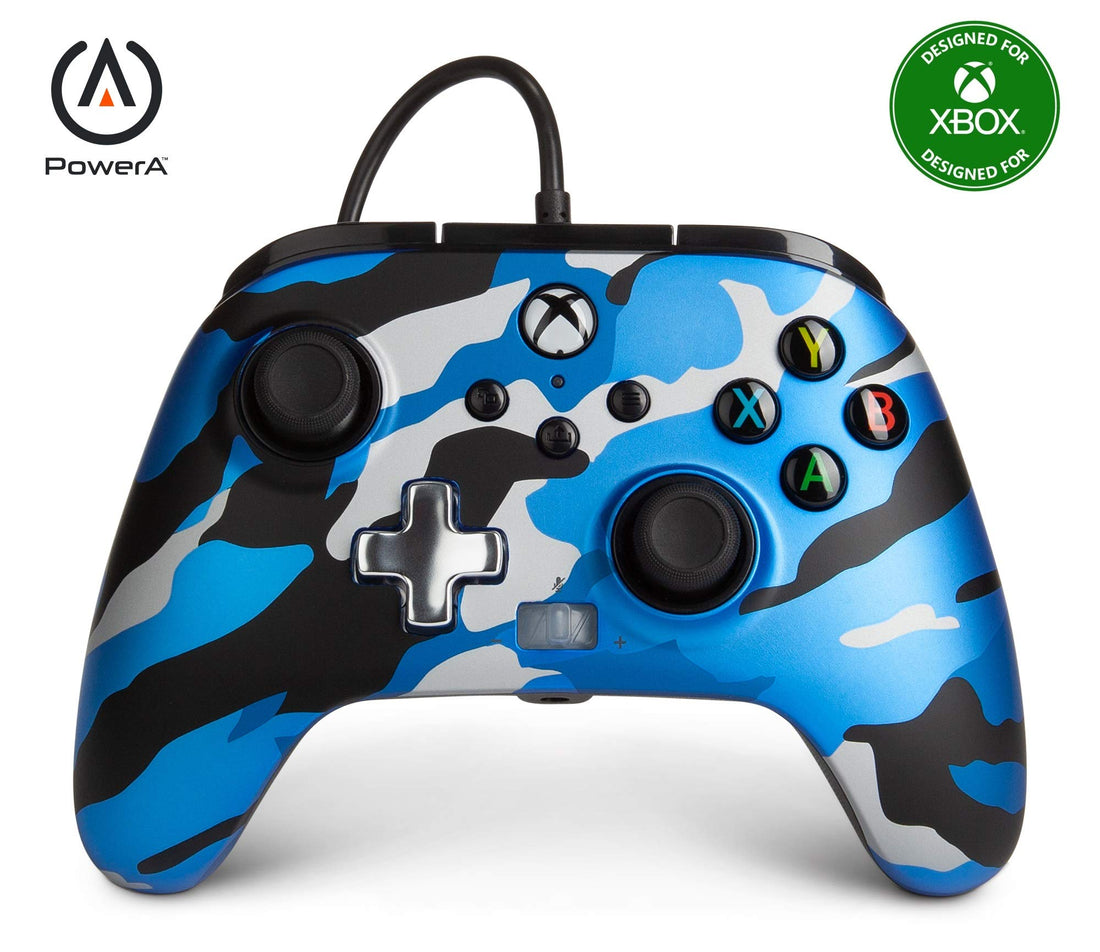 Powera Enhanced Wired Controller Metallic Camo Blue (Xbox One)