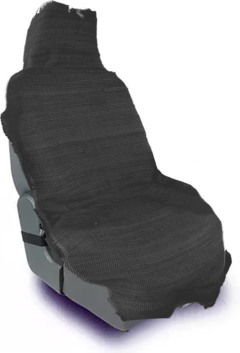Egypt Antiques Cotton Climb Car Chair Iqs Cover 2-Pieces Set, 59-Inch Length x 27.5-Inch Width, Dark Gray