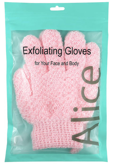Alice - Gloves, Exfoliating Gloves For Your Face And Body, Professional Deep Cleansing & Skin Renewal Scrub Mitts, Improves Circulation & Skin Texture