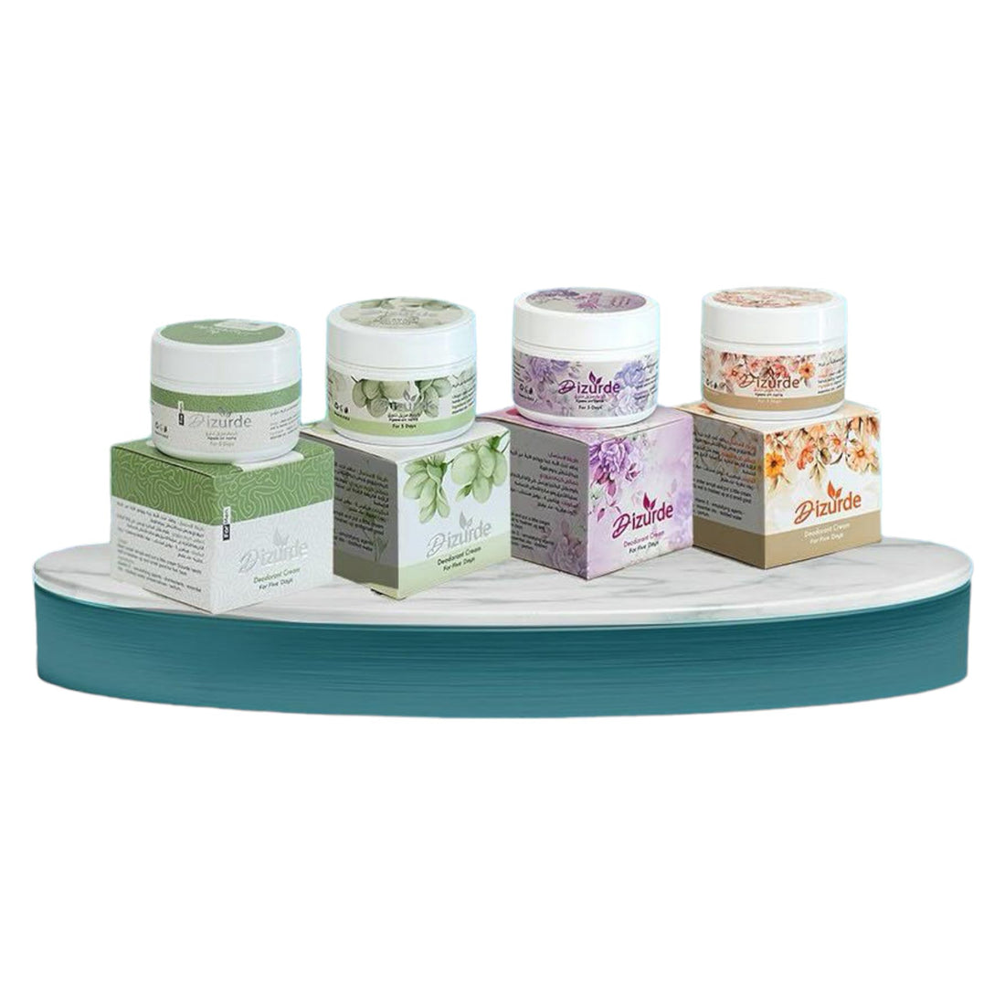 DEZORDI Deodorant Cream for All Family Long and Safe 4 Pcs 4 Different New Scents