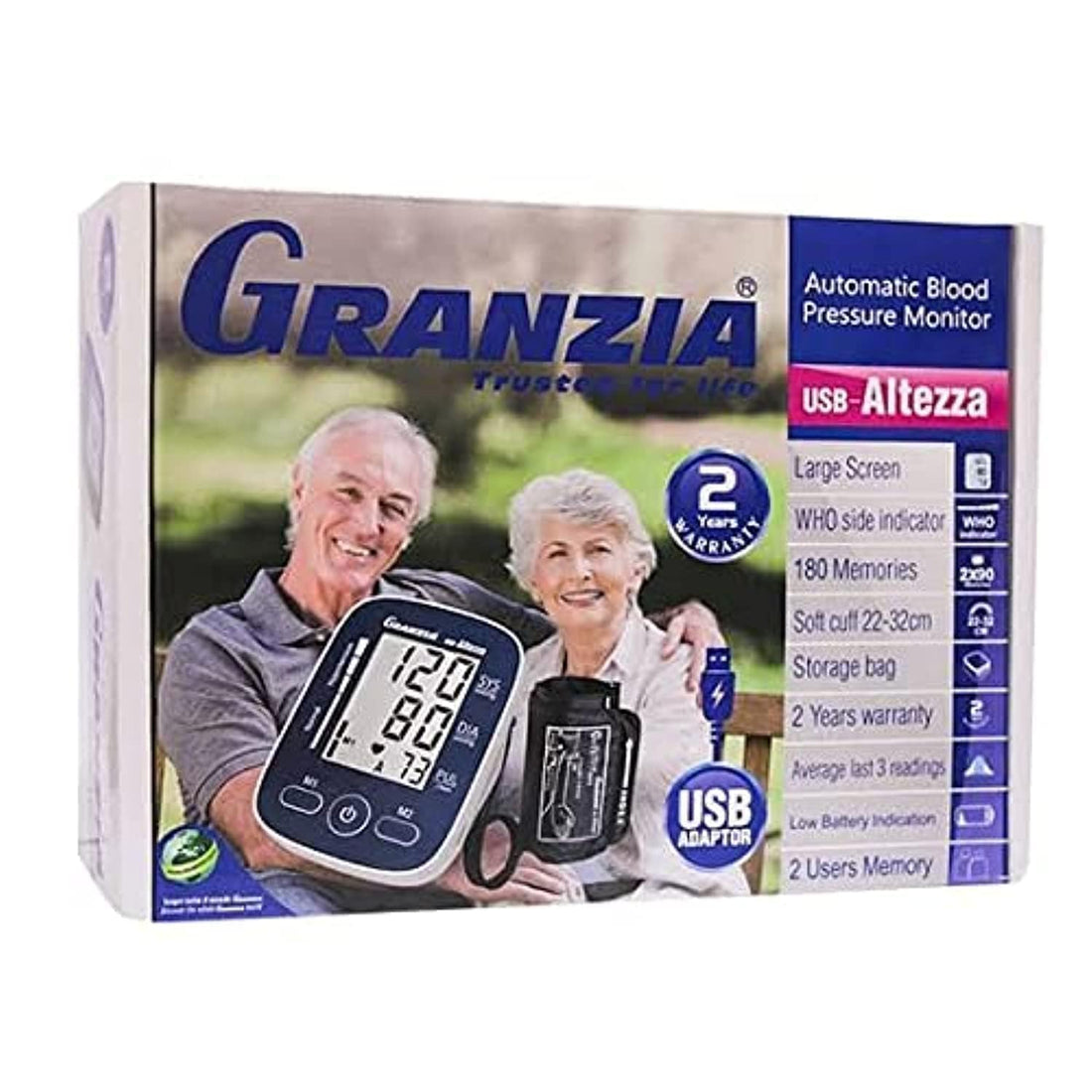 Altezza blood pressure monitor with USB cable