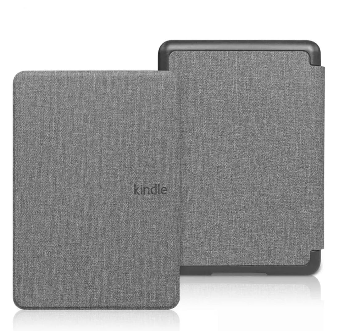 Fekra Premium Pu leather Case for Kindle Paperwhite 11th Generation and Kindle Paperwhite Signature Edition (6.8 inch, 2021 Release) - Cover with Auto Wake/Sleep, (Grey)